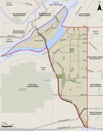 north delta map